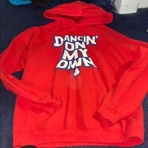 Gildan Red Graphic Hoodie